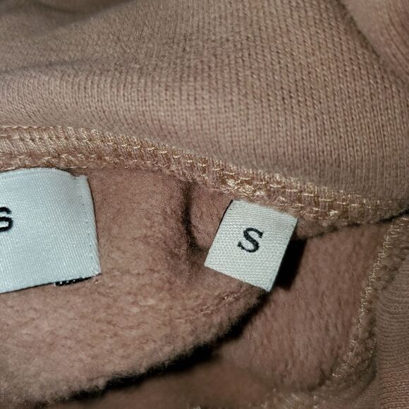 Suspicious Antwerp Brown Hoodie Palm Tree Tulum Spellout Logo Clay Small - Picture 11 of 13